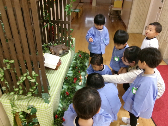 あっ、うし！うま！（正確には、ろば)　【玄関】