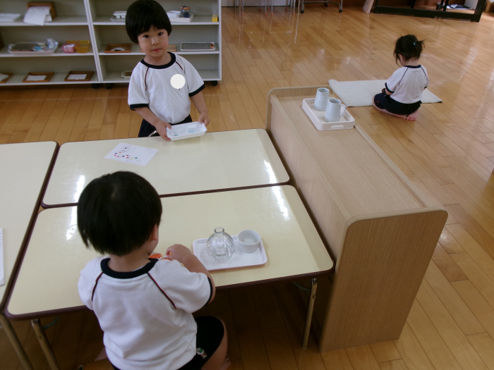 さくらんぼ組でお仕事する日もあります。