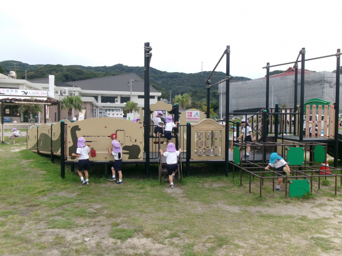 お外、涼しくて楽しいね☆
